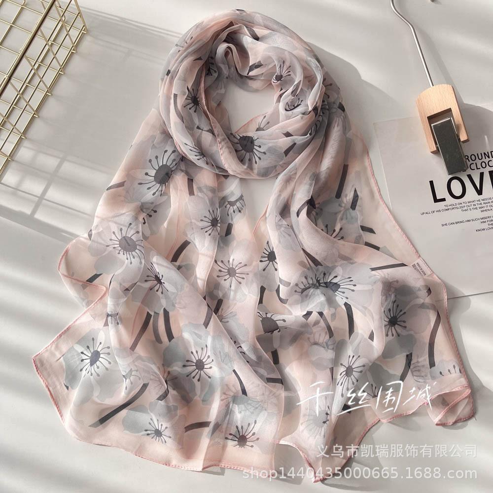 Солнцезащитный шелковый шарф — фото 33