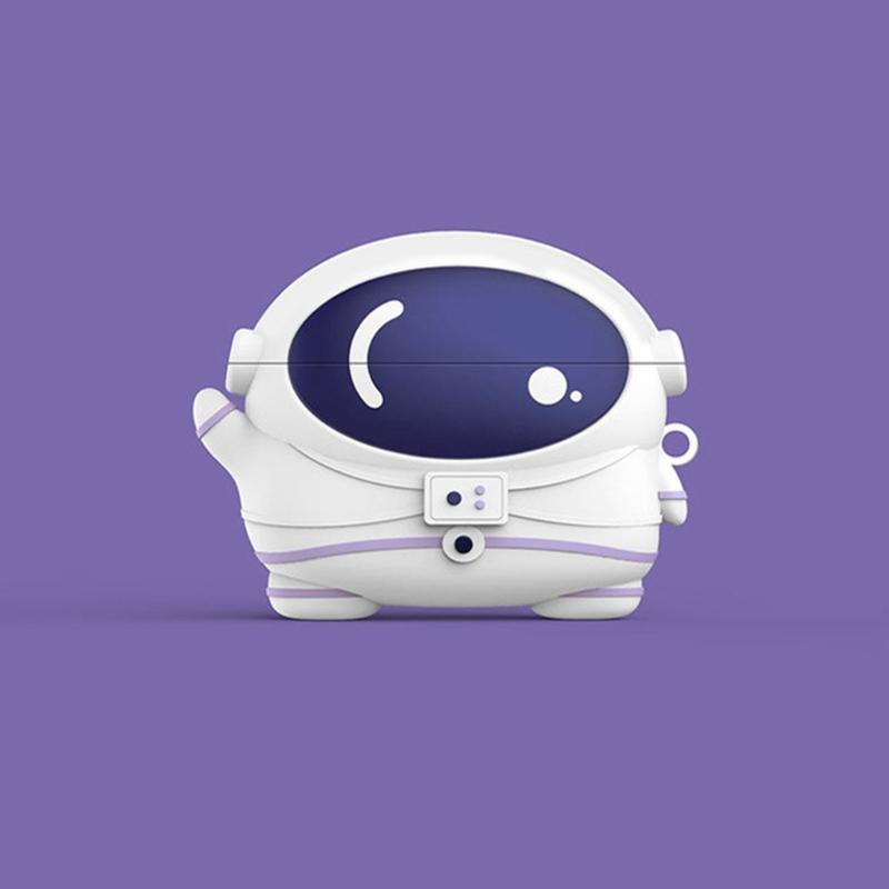 AntiSlip Grip Silicone Protective Case for WF-1000XM6 Wireless Earbuds In Fun Astronauts Shape