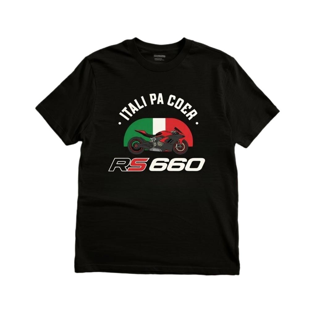 

Classic 20202024 Models Italian RS 660 Motorcycle TShirt 100 Cotton ONeck Short Sleeve Summer Casual Mens Tshirt S