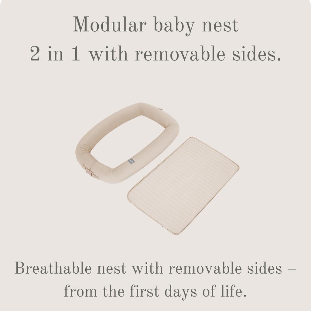 Modular Baby Nest With Sound Maker 3 In 1 Pink