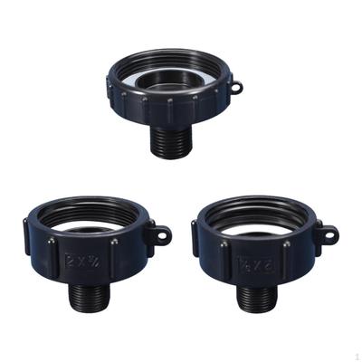 3Pcs IBC Drain Adapters Garden Hose Male Adapter Leakproof Rust Resistant Ton Barrel Accessory
