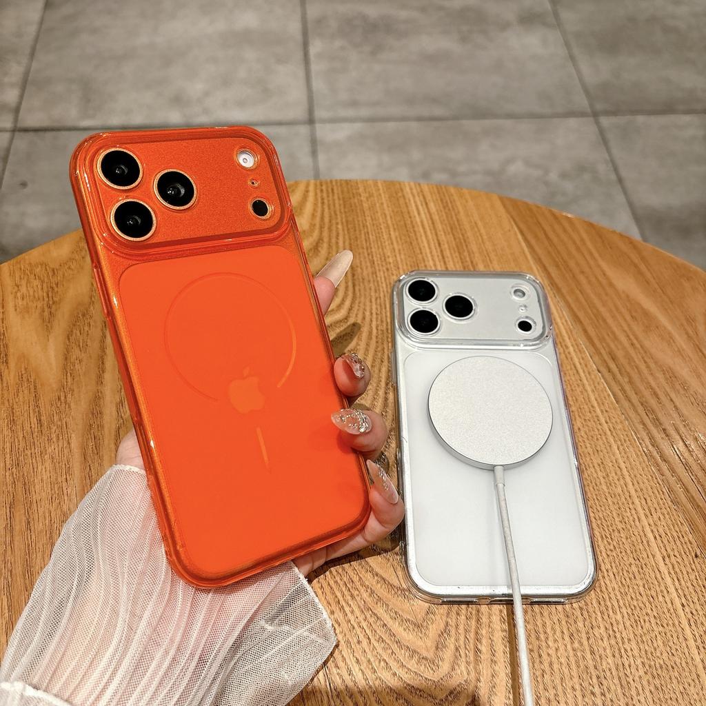 MagSafe Compatible Clear TPU Phone Case with Large Camera Bump Protective Cover for iPhone