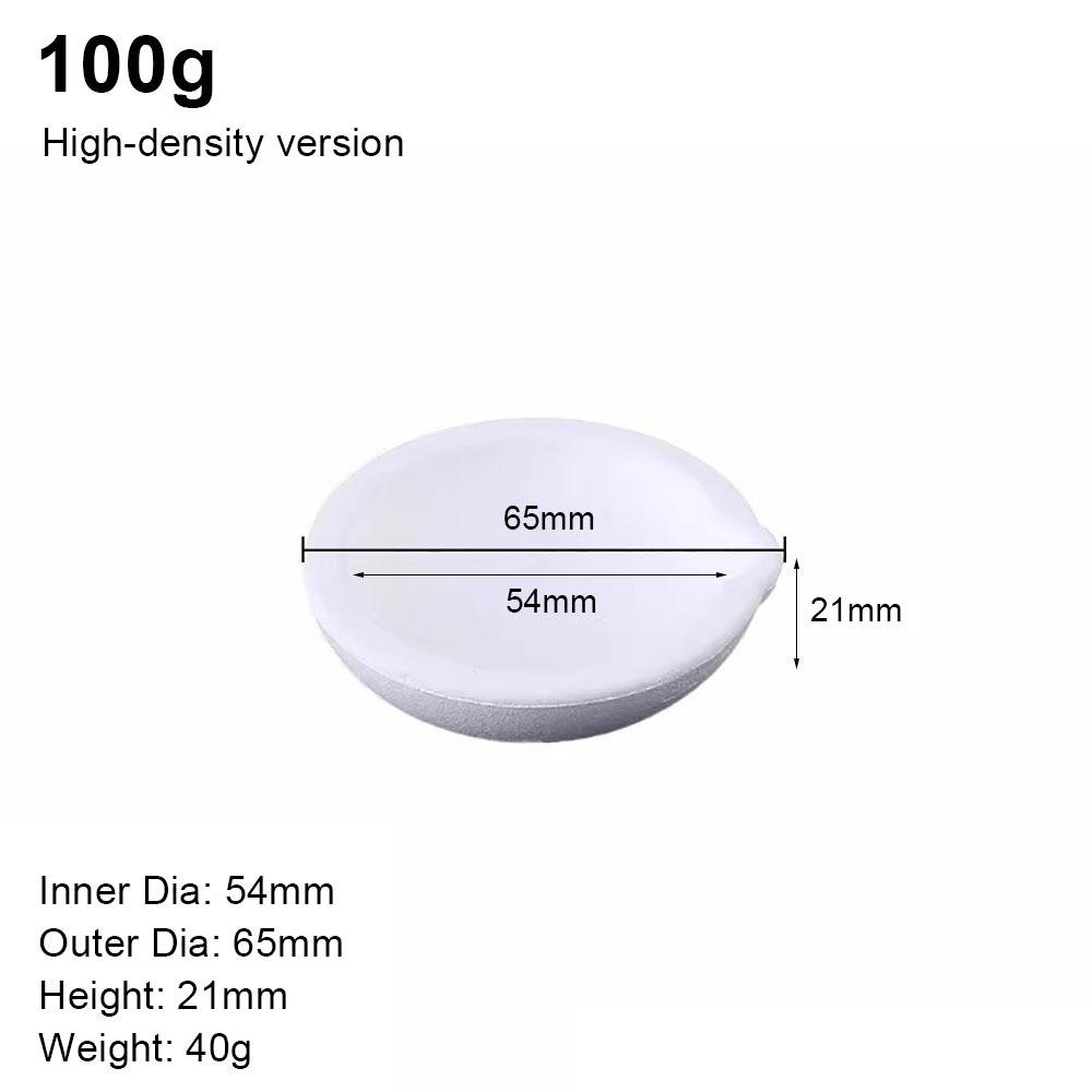 1Pcs High Temperature Quartz Dish Bowl High-density Jewelry Cast Container Pot  Jewelry Tool 100g HDV