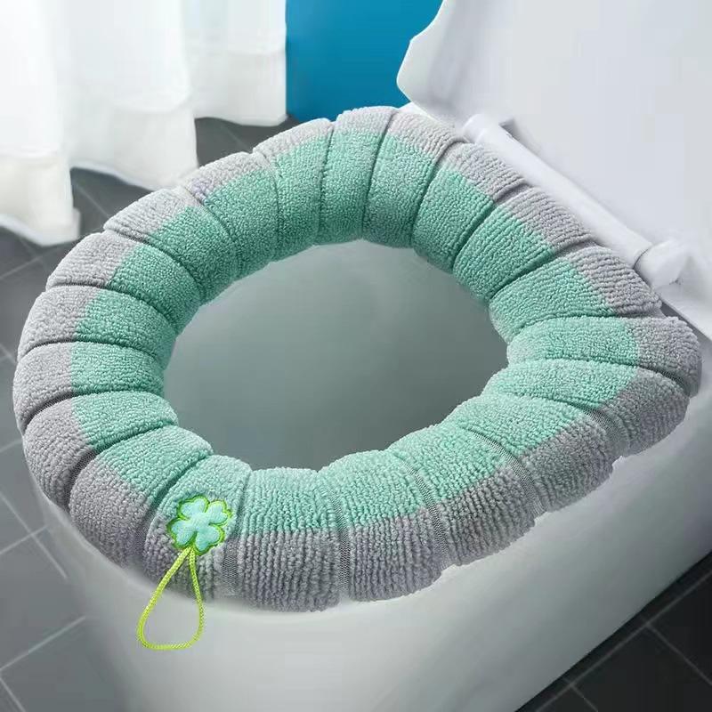 1PC Bathroom Toilet Seat Cover Washable Mat Cover Cushion Seat Case Toilet Lid Cover Bath Accessories