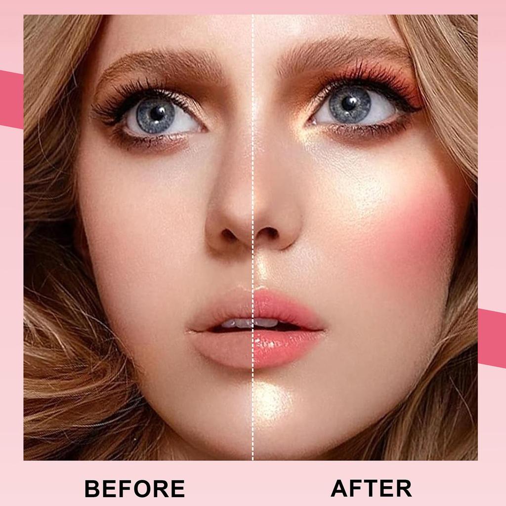 HANDAIYAN Matte Glitter Fard Guancia Ombretto Blush Evidenziatore Stick Rouge Bronzer Impermeabile Penna Contorno Trucco