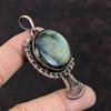 Labradorite Pendant Copper Wire Wrapped Pendant Copper Jewelry Birthstone Pendant Gemstone Pendant Wedding Gift Handmade Wire Wrap Jewelry