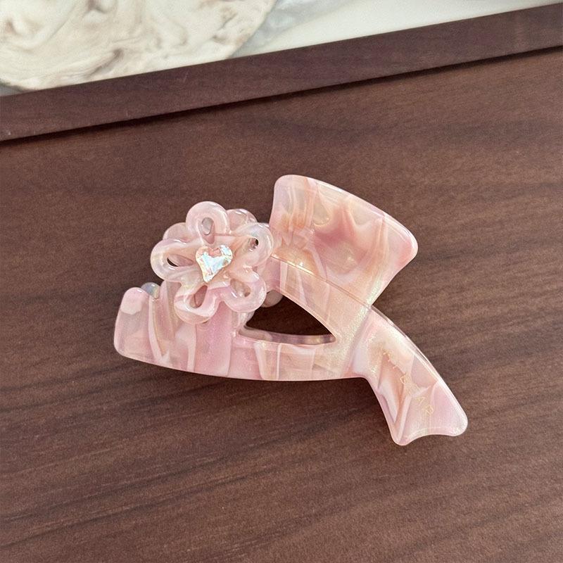 Exquisite Super Fairy Medium 6CM Temperament Flower Rhinestones Acetic Acid Hair Clip Hair Accessories For Woman Girls