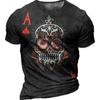 Men's Horror Skull T Shirt 3d Print Skull T Shirts for Men Death Short Sleeve Oversized Tops Tee Shirt Men Clothing 6xl Camiseta