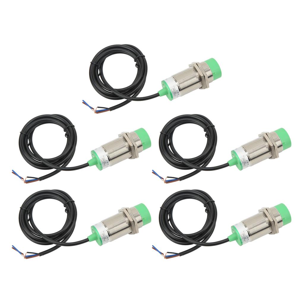 5Pcs Approach Sensor Inductive Proximity Switch NPN NO DC6?36V 15mm Detecting Distance M30x1.5