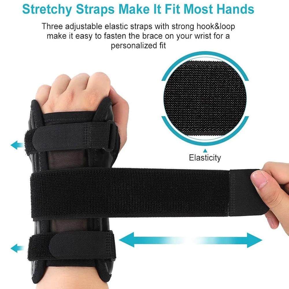 Wrist Brace With Removable Pad For Carpal Tunnel Hand Support Pressure Strap Arthritis Tendonitis Sprains Pain Relief