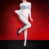 Damen Sexy Dessous Ganzkörper Bodysuit Hinten Offen Catsuit Öl Glänzend Bodystocking Große Größen 5D Uniform Versuchung Erotischer Leotard