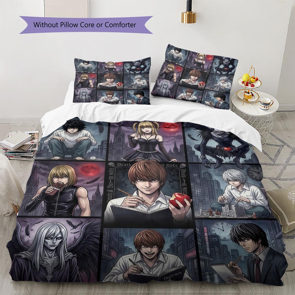 Death Note Soft Duvet Cover Children's Bedding Set,Extra Large Size Christmas Gifts Various Sizes Available -HE78