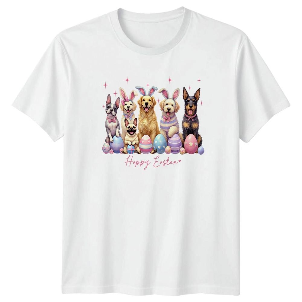 Happy Easter Unisexs TShirt Bunny Dogs Dog Holiday Easter Gift For Her S