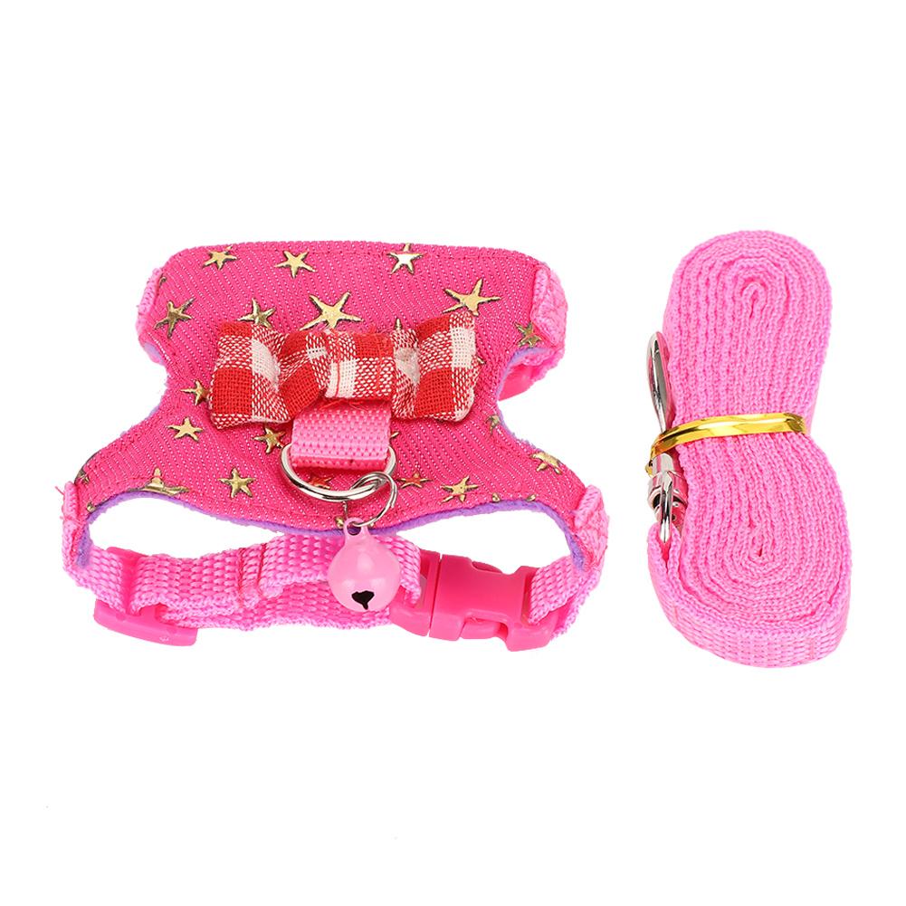 Small Animal Walking Harness Vest Leash Set Outdoor Chest Strap for Ferret Chinchilla Squirrel Pet Supplies