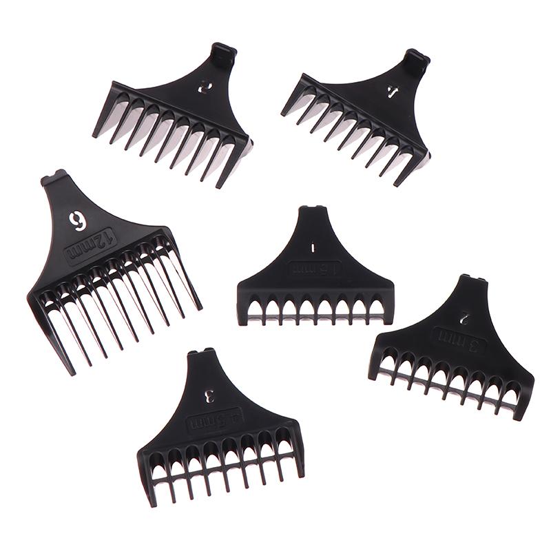 6Pcs/Set For T9 1.5/3/4.5/6/9/12 Mm Professional Hair Trimmer Limit Comb Universal Guards Hairdresser Hair Cutting Guide Barber