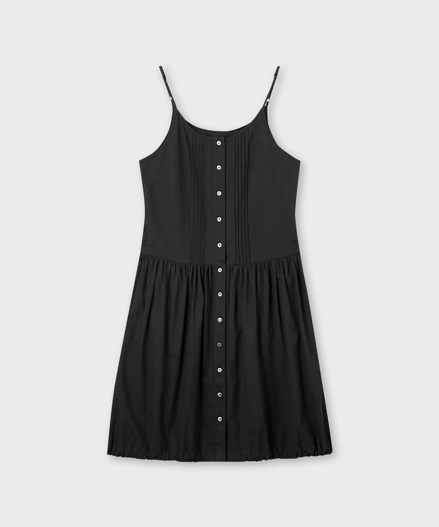 Plack Woman Pintuck Shirred Dress 2 Colors