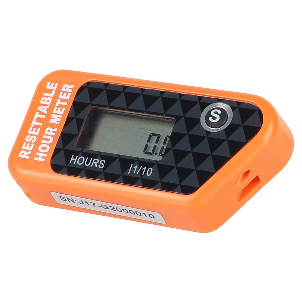 For Motorcycle ATV Motorboat Lawn Mower Counter Motorcycle Meter Hour Meter Wireless Motorcycle Accessories Resettable