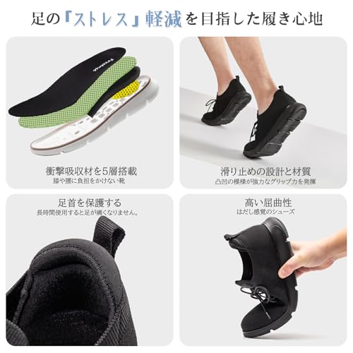 Foxsense Men's Business Shoes, Lace-Up Casual Shoes, Recommended by Physical Therapists, World's Most Comfortable, Lightweight, Formal Shoes for Commu