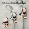 Adjustable Rotating No-Drill Suction Cup Shower Holder