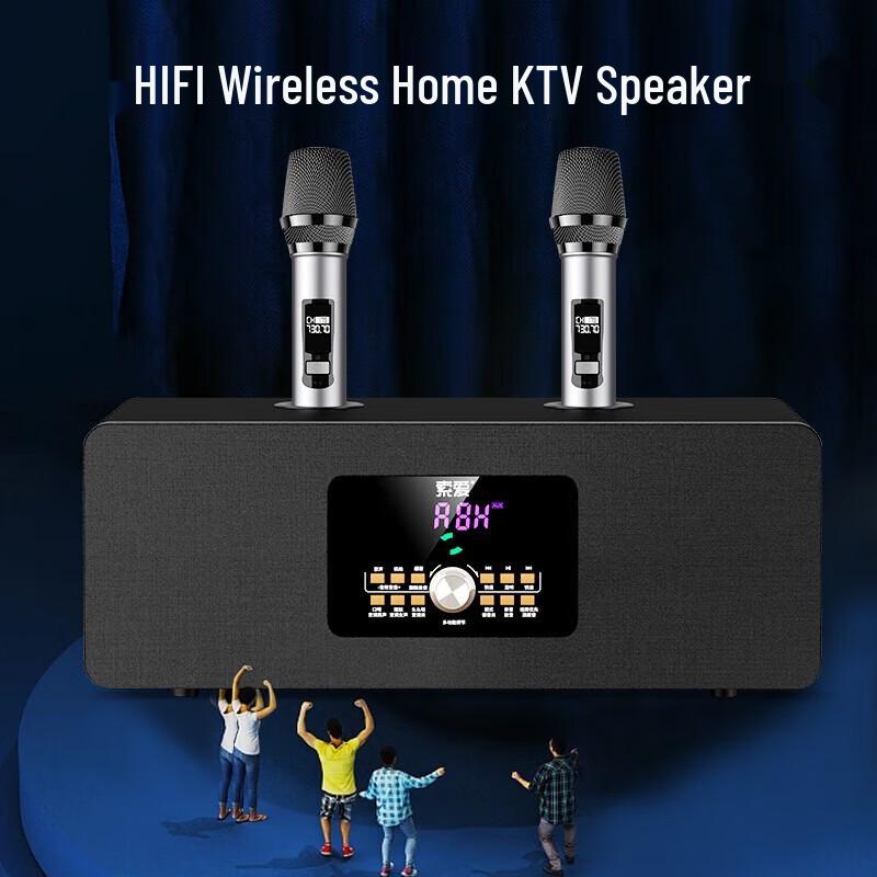 Soaiy SA-620 Home KTV Audio System with Dual Microphones