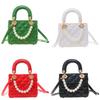 Elegant Pvc Queens Bag Small Crossbody Purse With Diamond Stitch For Daily Use