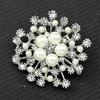 New Crystal Brooch Lapel Pins Fashion Women Wedding Dress Hijab Pins Jewelry Rhinestone Large Brooches