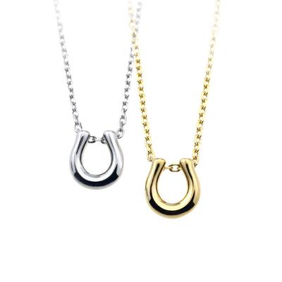 Ensemble de deux colliers de Noël en acier inoxydable [Petit YU-NA], 2, 316L, pour homme, femme, couple, cadeau, anniversaire,