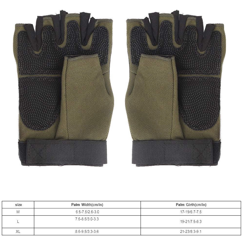 Men's Gloves Outdoor Sports Half Finger Military Anti Slip Waterproof Training Gloves