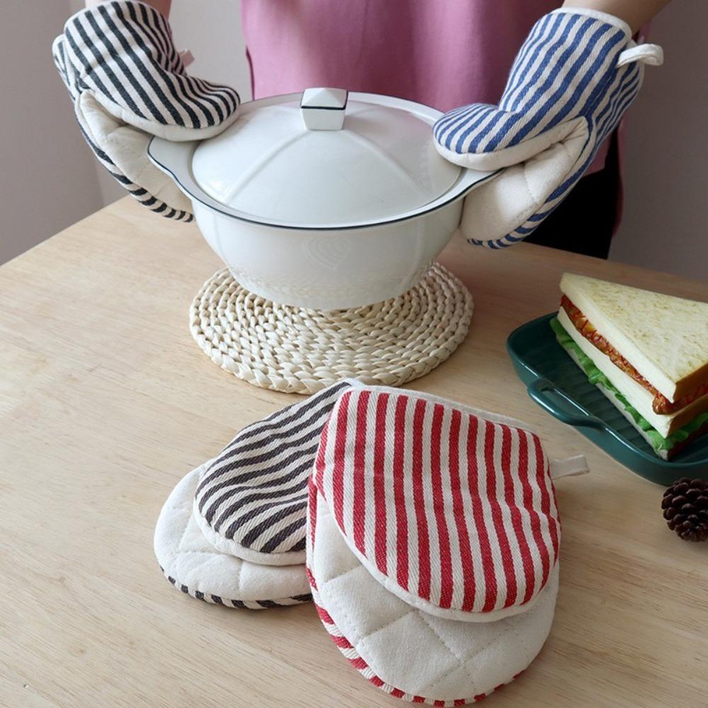 Soft Mini Oven Mitts Thicken Microwave Mitts Portable Oven Hand Clip