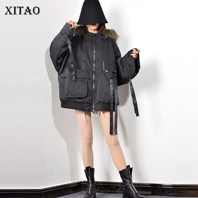 Short Parka Trend Coat Hooded Women XJ3234