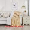 Thick Polyester Plush Fleece Blanket With Double Layer Warmth For Home Use Sleep