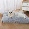 Plush Square Pet Bed: Comfortable Warm Sleep Pad for Cats and Dogs
