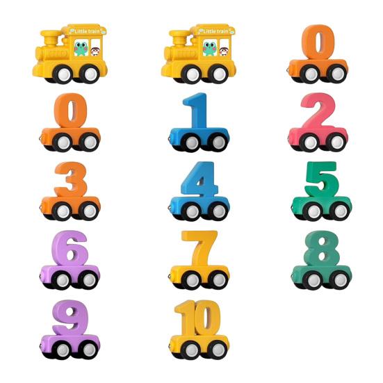 7/11/12/14Pcs/Set Magnetic Number Train Toy Kit Toddlers Number Counting Color Sorting Preschool Learning Activity Educational Train Toy Birthday Gift