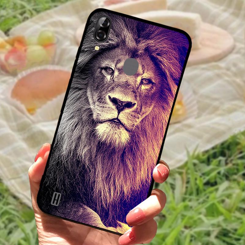 Case For Blackview A60 Cover Silicone Marble Cat Lion TPU Black Soft Covers for Blackview A60 A 60 Bags