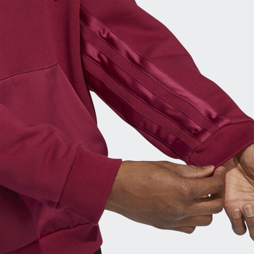 Adidas Dame 8 Basketball Hoodie With Print Men Tops Burgundy HB5466