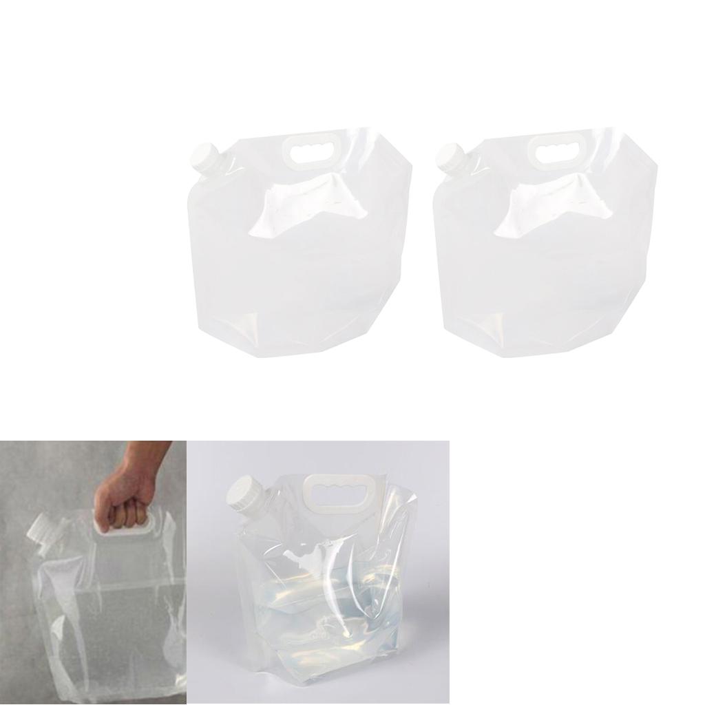 Buy 2Pcs Clear 10L Collapsible Water Tank Bag For Sport Backpack