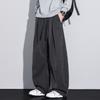 Old Money Wind Striped Scimitar Straight Loose Trousers Trendy Autumn and Winter Drooping Feeling Wide Legs Loose Fashion Casual Trousers Men