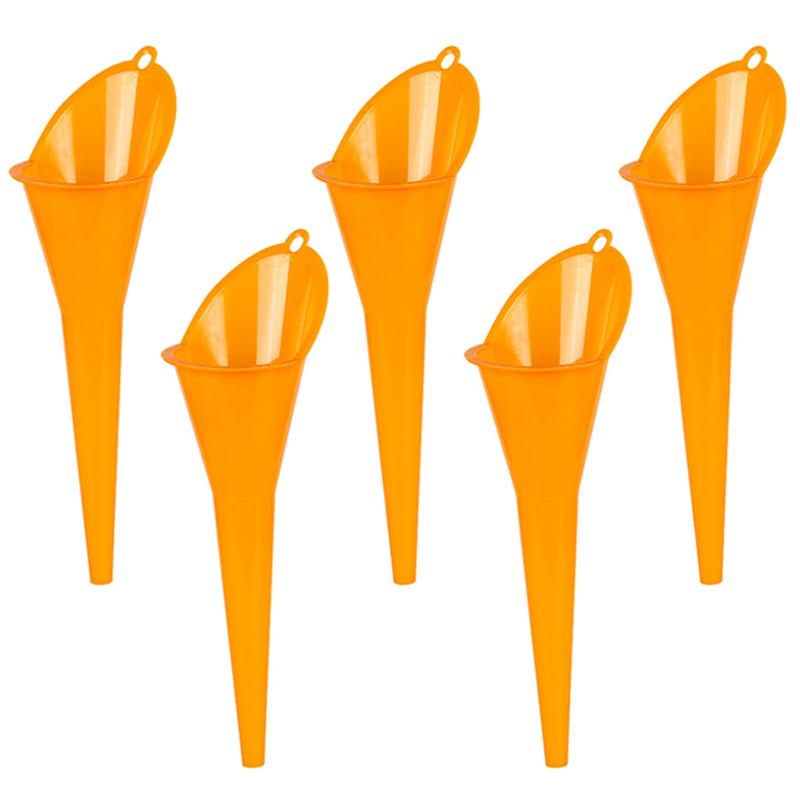 Car Long Stem Funnel Gasoline Engine Oil Fuel Filling Tool Motorcycle Long Mouth Funnel Plastic Car Anti Splash Long Oil Funnel