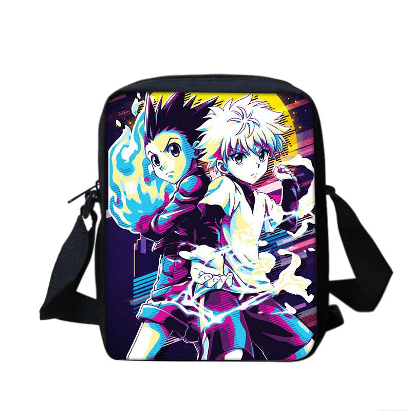 HUNTER × HUNTER Shoulder Bag Anime Print Kindergarten Primary School Boy&girls New Style Large Capacity Lightweight and Compact