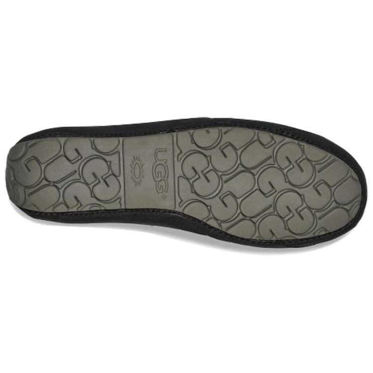 UGG Upshaw Sheepskin Low-Top Sports Casual Shoes Men Sneakers Black 1108189-BLK