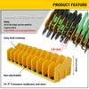 Plier Organizer Rack 10-Slot Tool Organizer with Non-Slip Rubber Base Tool Drawer Toolbox Storage Workshop Accessories