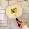 Original Colorful Straw Fan, Portable Old-Fashioned Fan, Summer Handmade Wheat Straw Fan, Woven Retro New Chinese Style Photo Prop