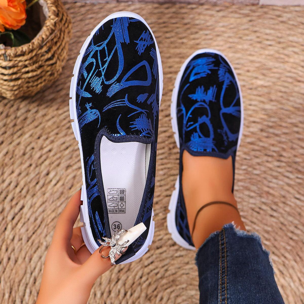 

2025 большой размер повседневная мода одинарная обувь женская 2025 весна и осень новая ретро европейский и американский стиль круглый носок балетки 43 синий