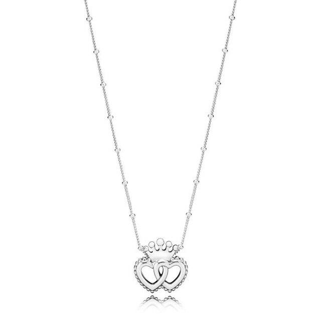 Tone Pan Model Hearts Of Winter Forever For Women Classic Vintage Allure Fairytale Tiara Glamour NecklaceVintage Necklaces