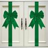 Large Size Christmas Cabinet Door Ribbon Bow Green/Red Window Bow Gift Wrapping Bow  Wedding