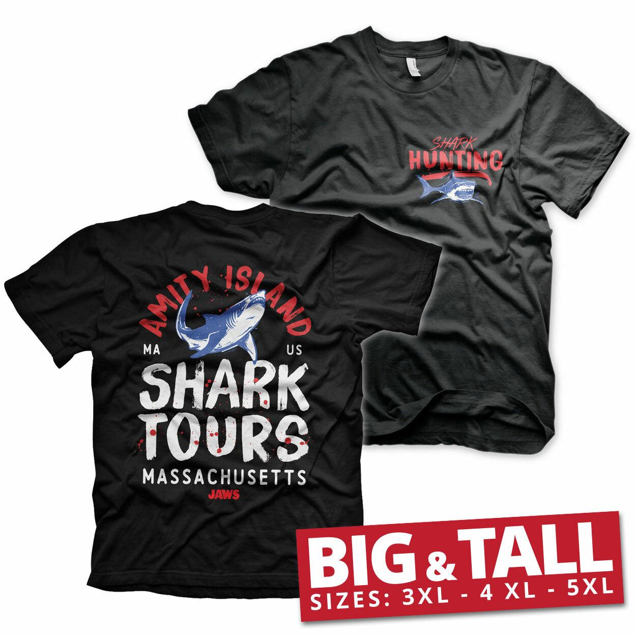 Officially Licensed Jaws Amity Island Shark Tours 3XL4XL5XL T-Shirt XXL