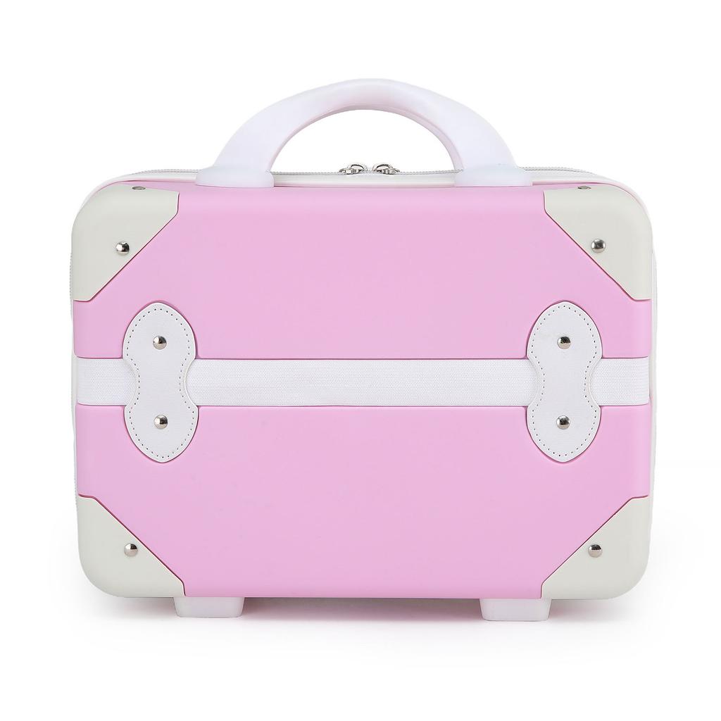 New Arrival Portable Makeup Storage Box with Large Capacity for Kids, 14-inch Travel Suitcase Storage Box Organizador