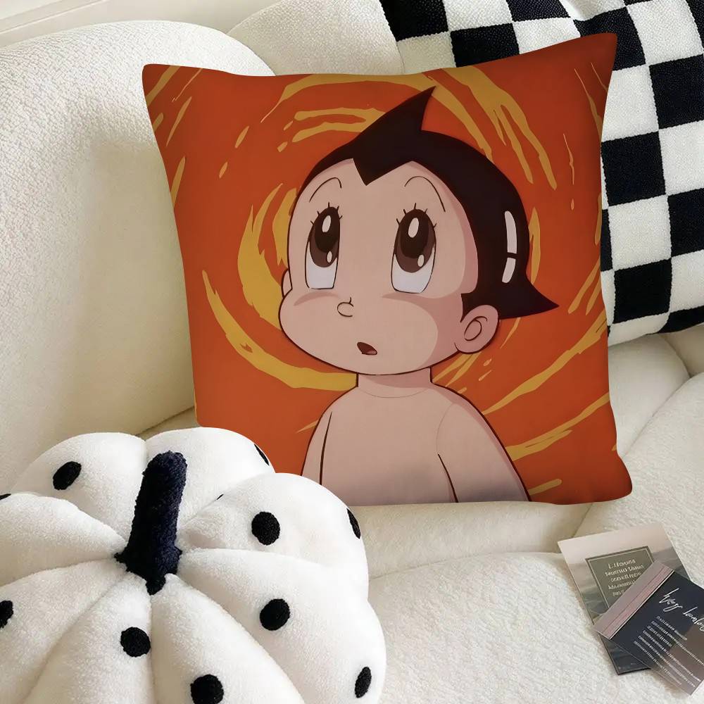 Scifi Anime Astro Boy Pillow Case Fashion Square Pillowcase Bedroom Sofa Room Ins Decoration Leisure