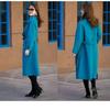 Women's Leisure Long Woolen Coat with Loose Fit, Perfect for Autumn and Winter