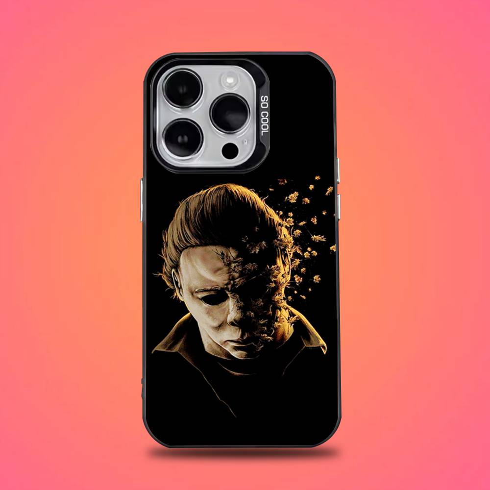 H-Halloween Michael Myers Phone Case For iPhone 16,15,14,13,12,11,Pro,Max,Plus,Mini,XS,SE Anti Fall Black Matte Hard Bumper